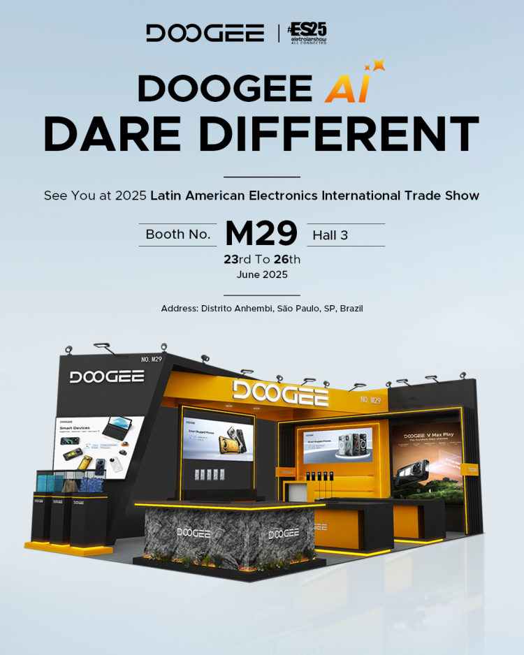 DOOGEE 拉丁美洲电子展 2025 – 巴西站：以 AI 驱动创新，勇于突破