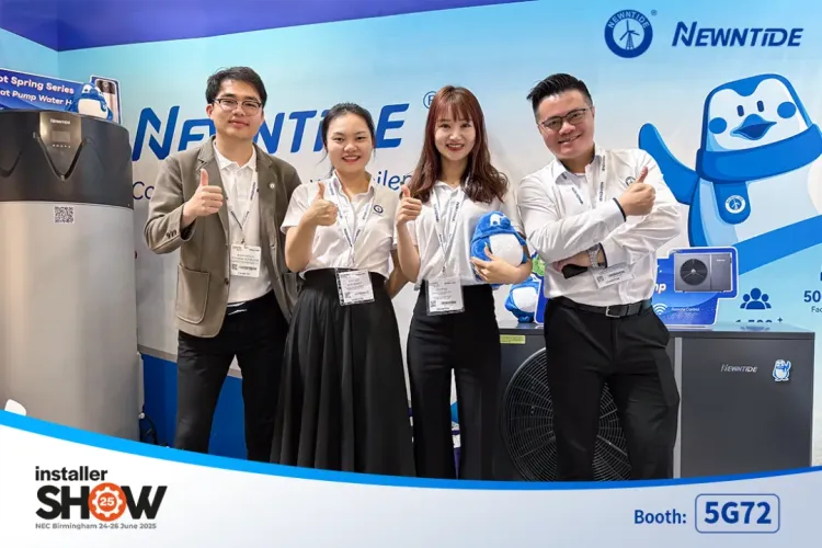 纽恩泰闪耀英国2025 Installer SHOW，绿色热泵解决方案备受瞩目！
