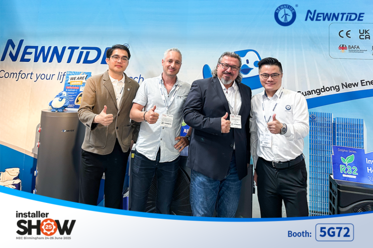 纽恩泰闪耀英国2025 Installer SHOW，绿色热泵解决方案备受瞩目！