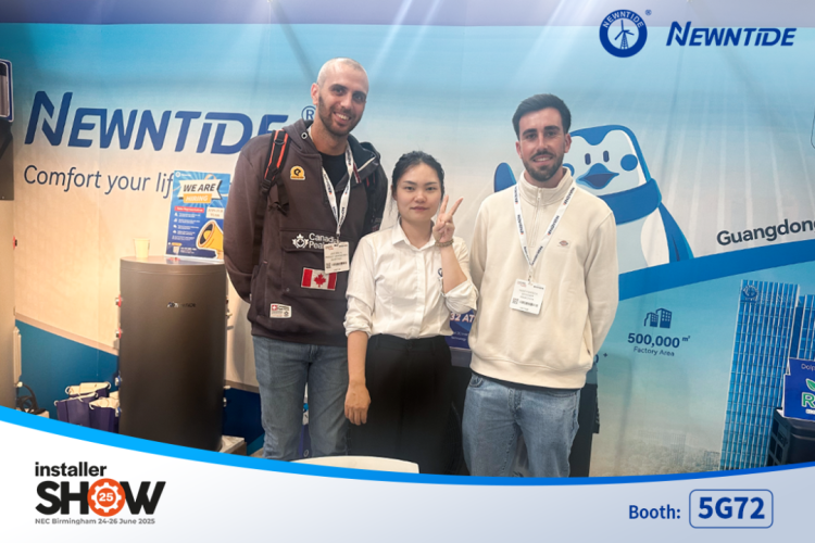 纽恩泰闪耀英国2025 Installer SHOW，绿色热泵解决方案备受瞩目！