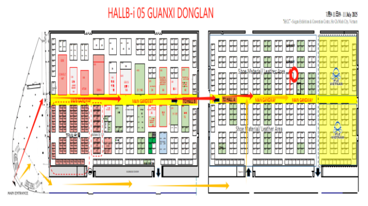 广西东岚2025年越南鞋革展-展位号HALLB-I05