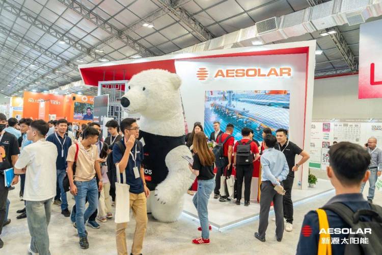 新源太阳能AESOLAR越南太阳能暨储能展2025首日，新源人气值MAX！
