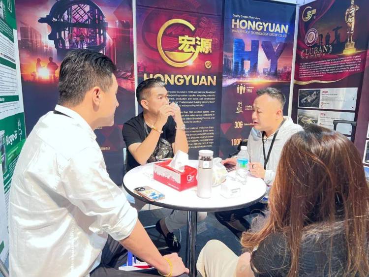 宏源防水亮相2025年马来西亚吉隆坡国际建筑及室内装饰设计（二期）展览会