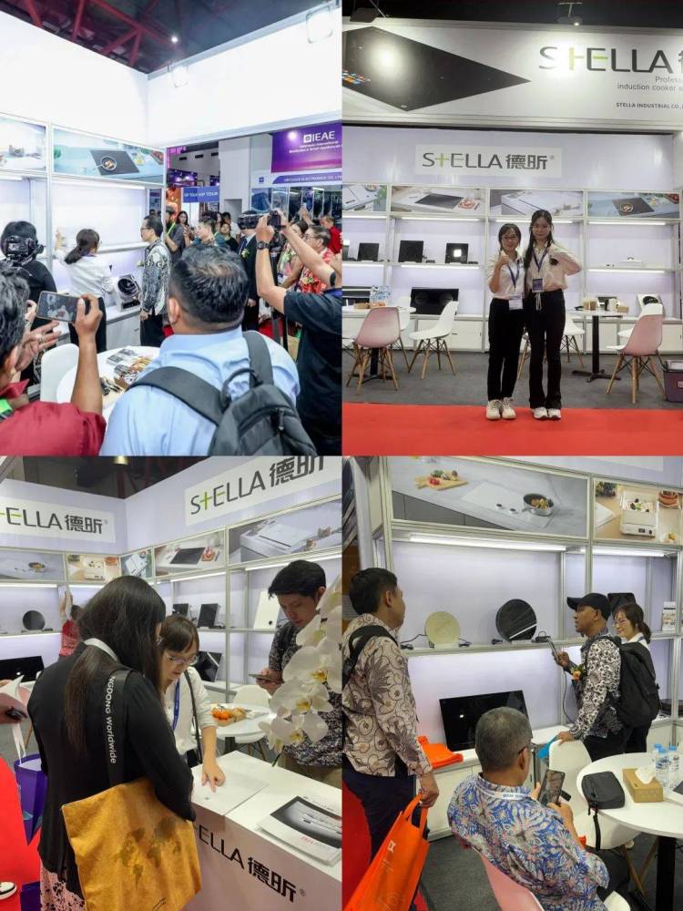 展会风采--德昕亮相2025年印尼国际消费电子展，智能电磁炉引关注
