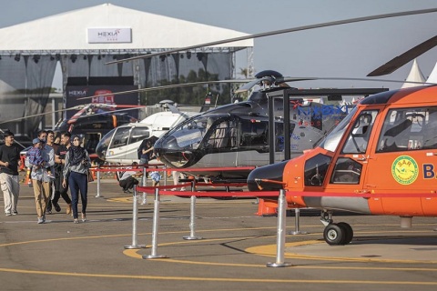 印尼亚洲直升机展览会HEXIA展会现场图片
