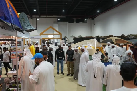 中东阿联酋沙迦户外露营、狩猎展览会展会现场图片