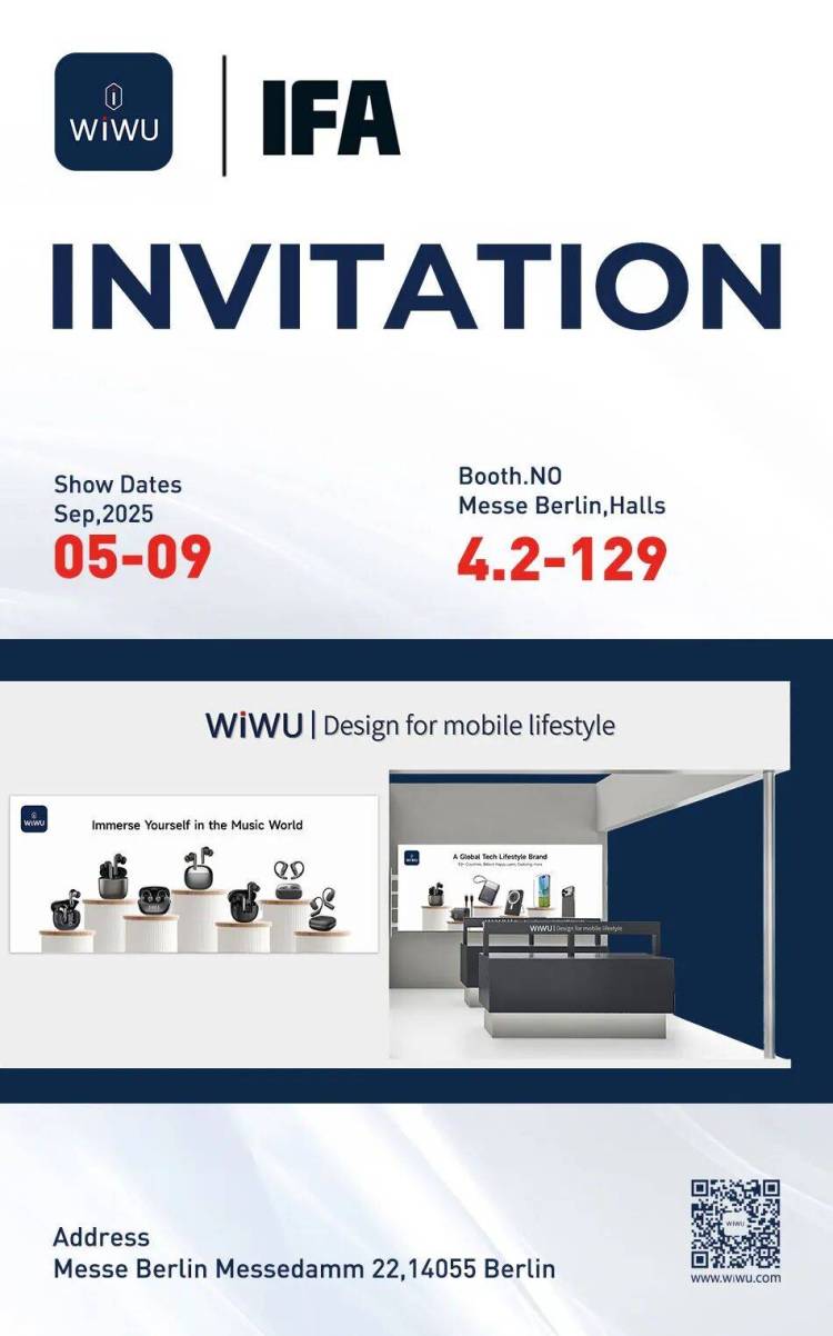 WiWU Design亮相全球消费电子盛会 IFA 2025 · 与世界科技同频