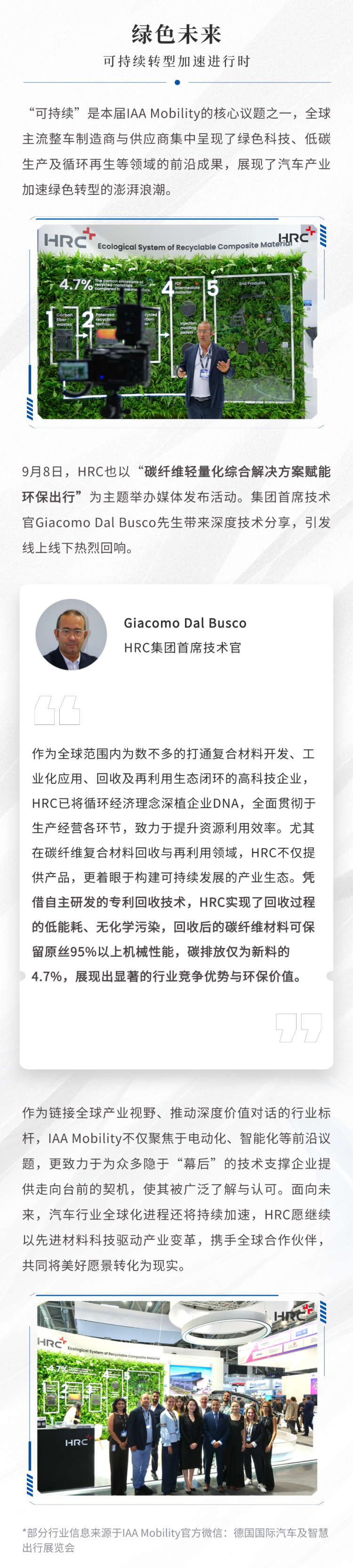2025 IAA Mobility 现场直击 | HRC亨睿碳纤维探索未来出行“新解法”