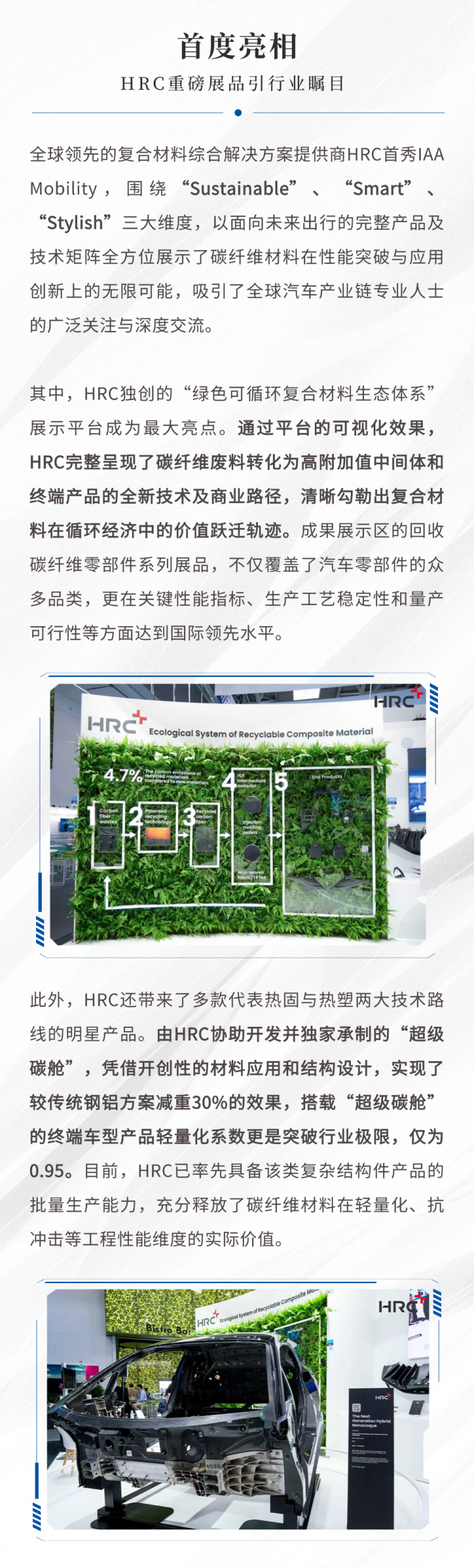 2025 IAA Mobility 现场直击 | HRC亨睿碳纤维探索未来出行“新解法”