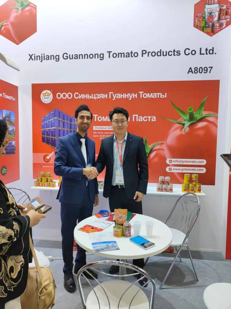 冠农番茄产品惊艳亮相2025俄罗斯国际食品展 开拓欧亚市场新机遇