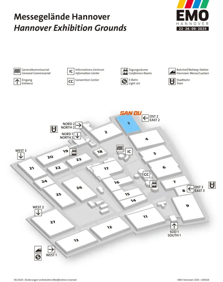 共赴新程，携手共赢 |三鸥机械诚邀您莅临2025德国汉诺威EMO机床展