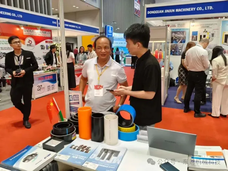东财机械科技2025年越南橡塑展商机！钢丝网骨架管设备惊艳全场！