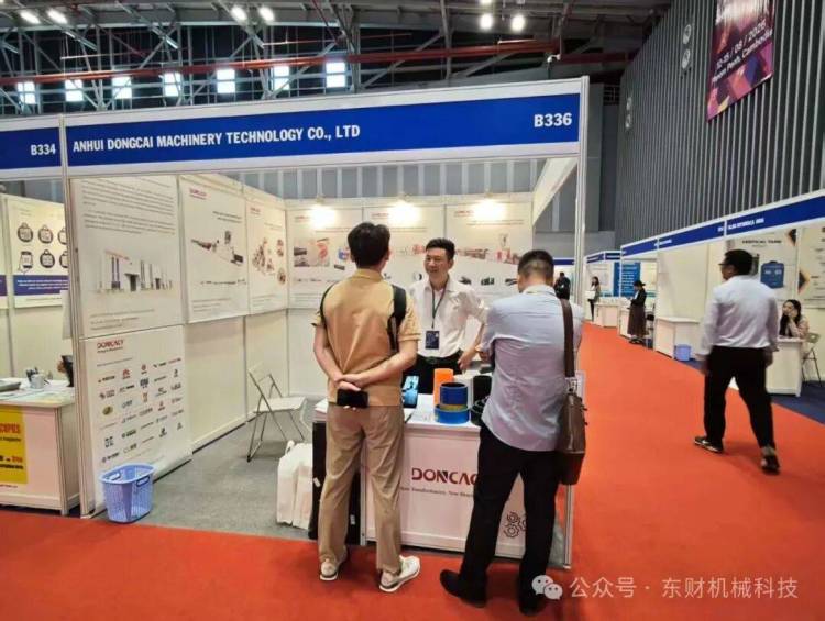 东财机械科技2025年越南橡塑展商机！钢丝网骨架管设备惊艳全场！
