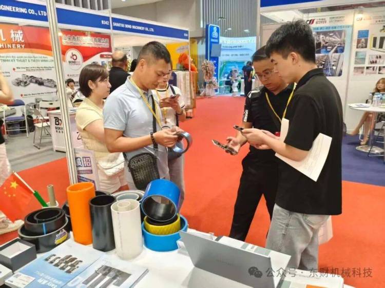 东财机械科技2025年越南橡塑展商机！钢丝网骨架管设备惊艳全场！