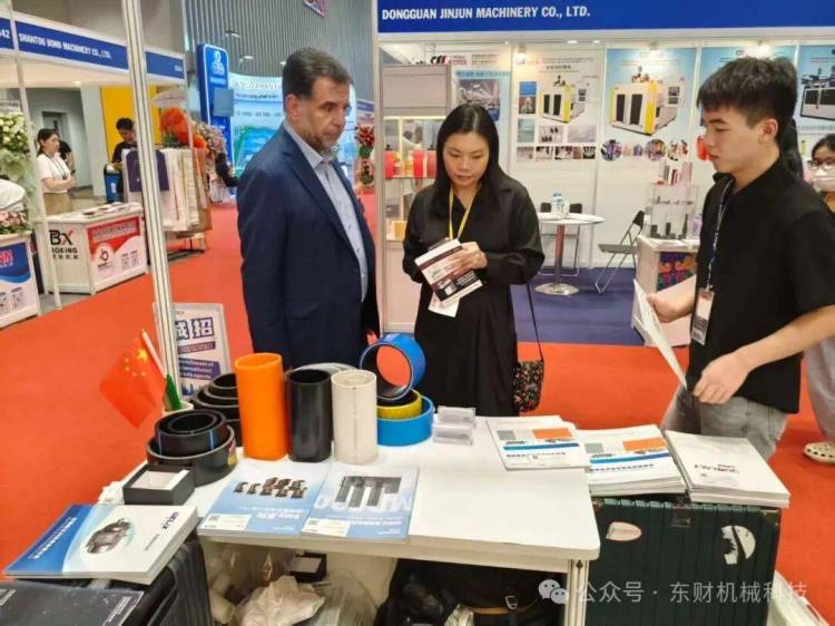 东财机械科技2025年越南橡塑展商机！钢丝网骨架管设备惊艳全场！