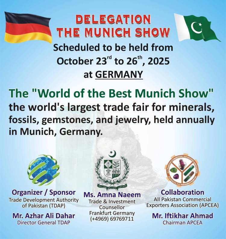 2025慕尼黑矿产展巴基斯坦展团亮相