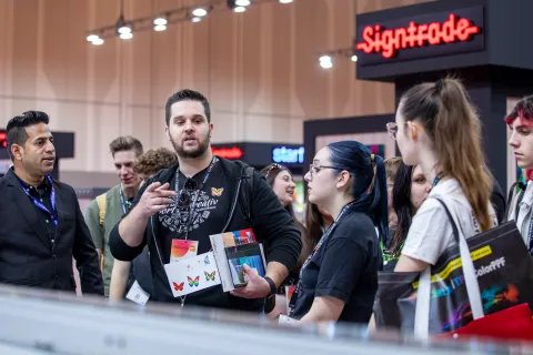 迪拜数码印花及广告展展会现场图片