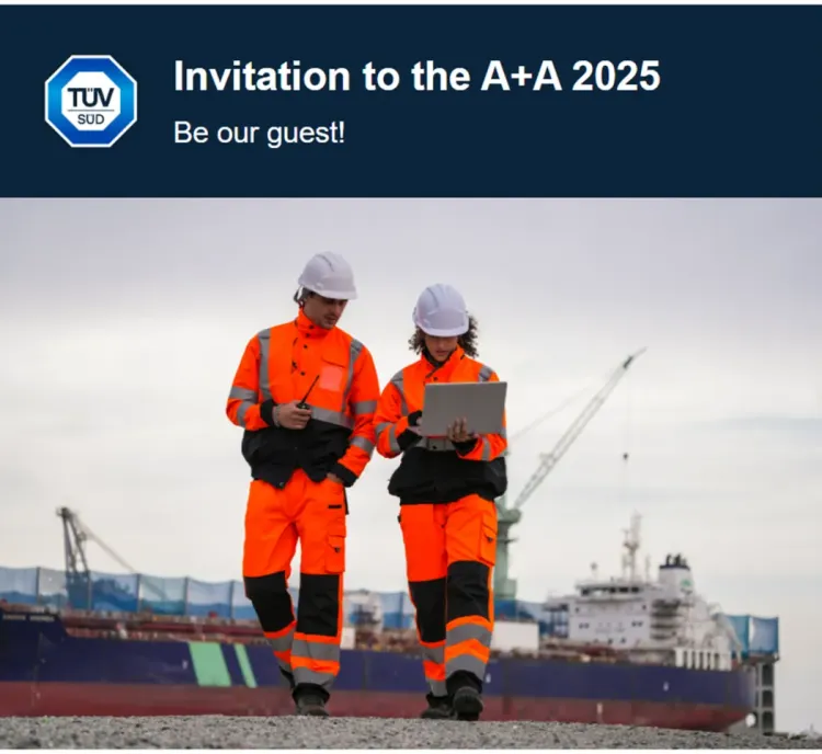 邀请函｜TÜV南德诚邀您莅临2025年德国A+A劳保展