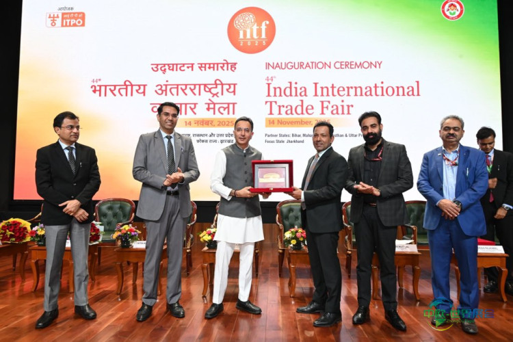 贾伊特利亚·普拉萨达在2025年印度国际贸易博览会开幕式上表示：本届展会彰显印度新兴经济实力