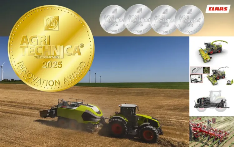 以创新赢未来：CLAAS斩获2025年汉诺威国际农机展1项金奖，4项银奖