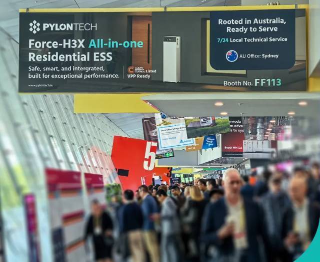 2025澳洲能源展！派能科技以Force H3X诠释高品质家储方案