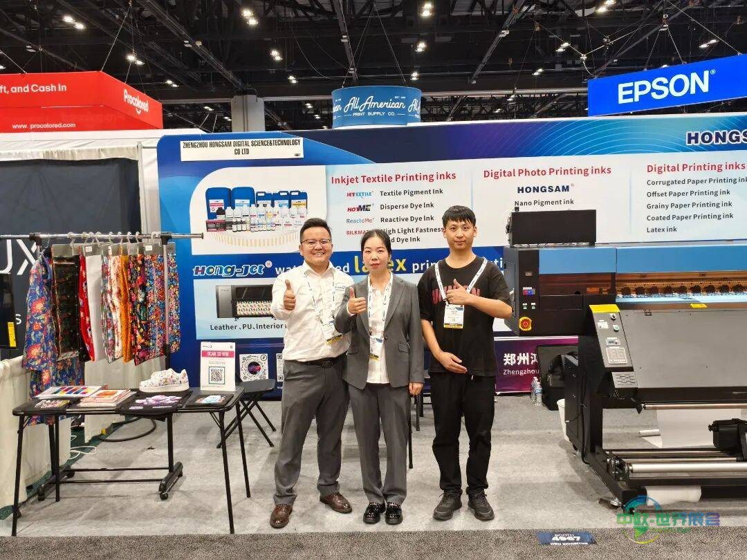 现场报道 | 鸿盛数码在美国2025 PRINTINGUnited印刷展览会