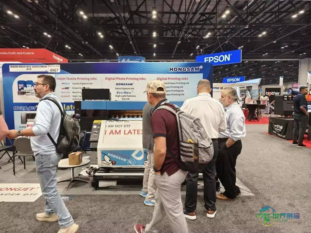 现场报道 | 鸿盛数码在美国2025 PRINTINGUnited印刷展览会