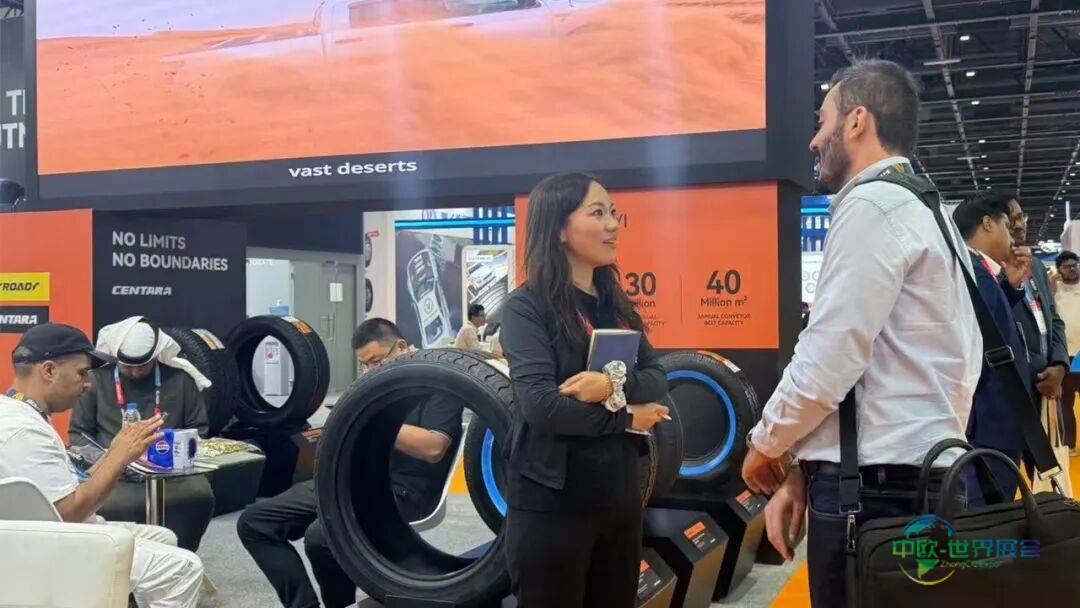 中一橡胶携多系列产品亮相2025迪拜国际轮胎展