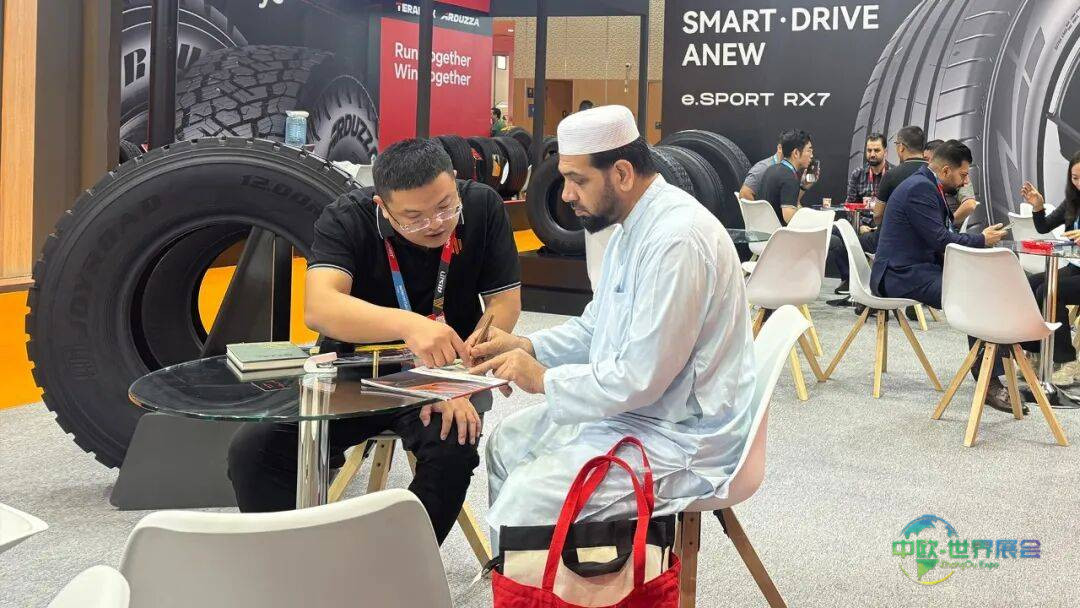 中一橡胶携多系列产品亮相2025迪拜国际轮胎展