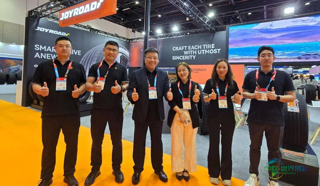 中一橡胶携多系列产品亮相2025迪拜国际轮胎展