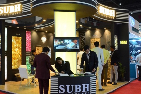 印度班加罗尔石材、石英石机械装备展览会展会现场图片