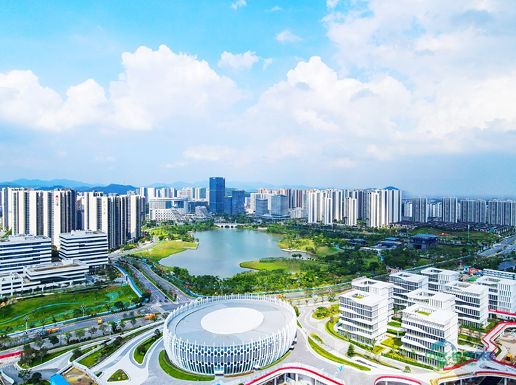 中新广州知识城实景图。