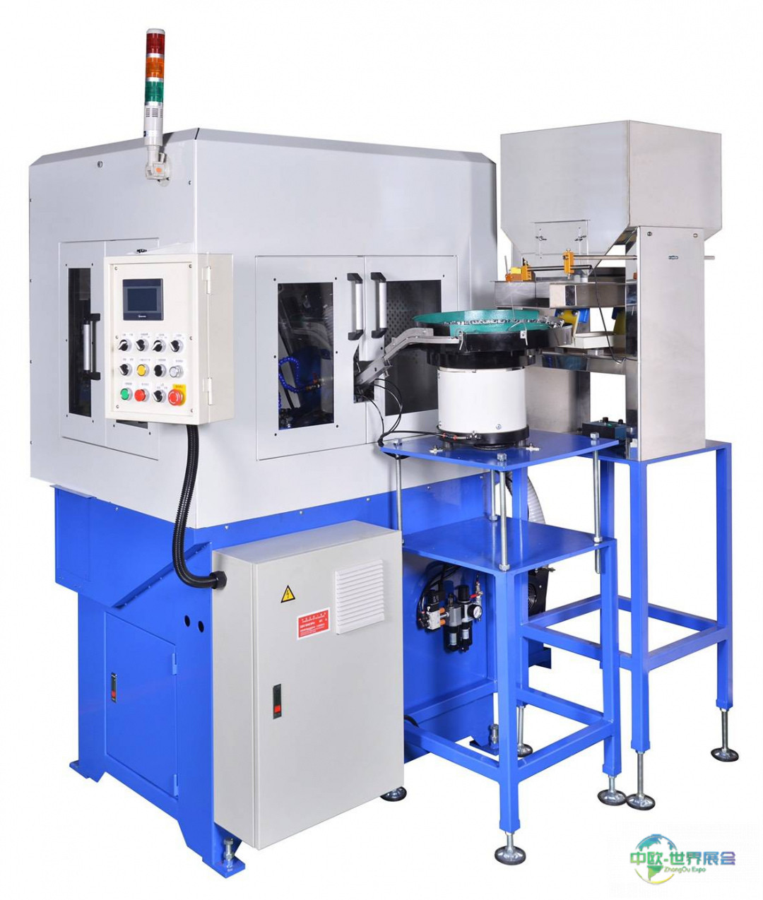 2026中国台湾扣件展推出斜式自动送料攻牙机