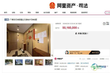 许家印亲属名下高档住宅以4400万起拍，最终以5016万成交，其关联的广州雅旭公司牵涉781宗法律纠纷