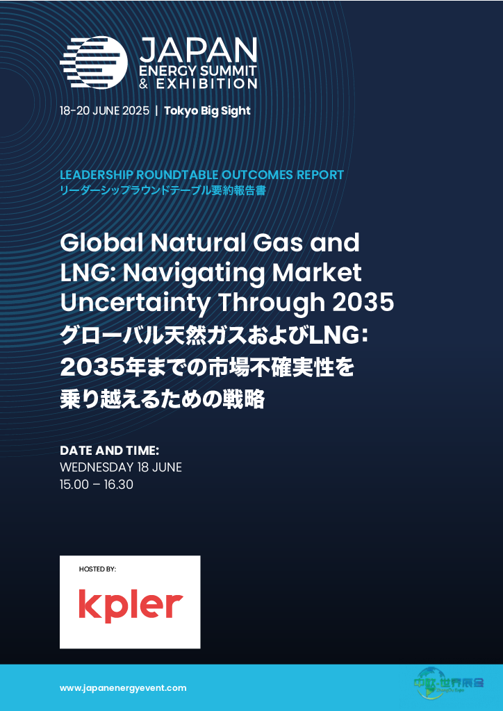 日本东京生态能源展：氢能LNG与亚洲能源转型