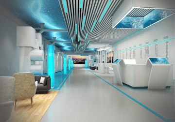 蔚蓝科技展厅案例