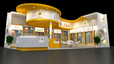 嘎拉兔展位设计