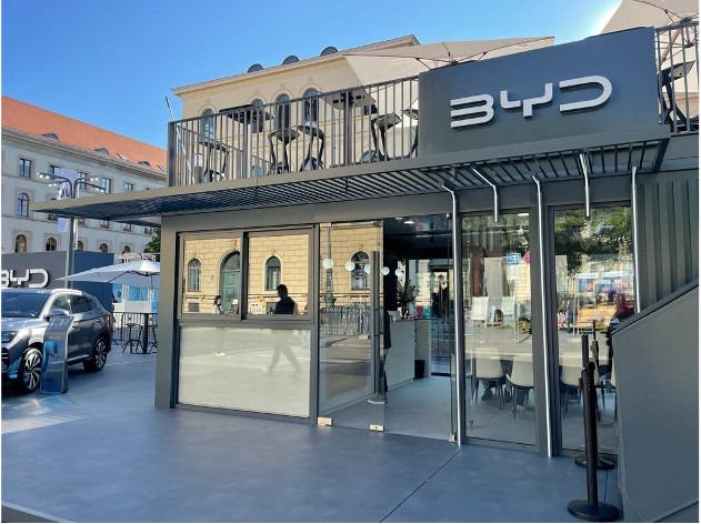 比亚迪——2023年慕尼黑国际汽车展，展位面积+