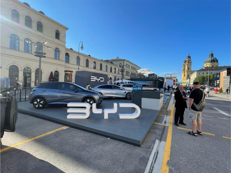 比亚迪——2023年慕尼黑国际汽车展，展位面积+